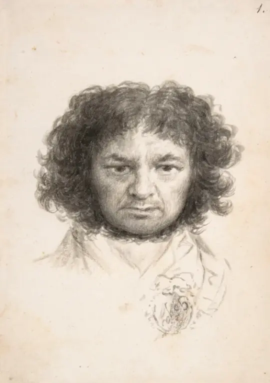 Francisco de Goya | Selvportræt - 1796 | Indrammet kunsttryk | Romantik | formida