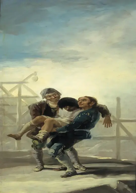 Francisco de Goya | Den berusede murer - 1786 | Indrammet kunsttryk | Romantik | formida