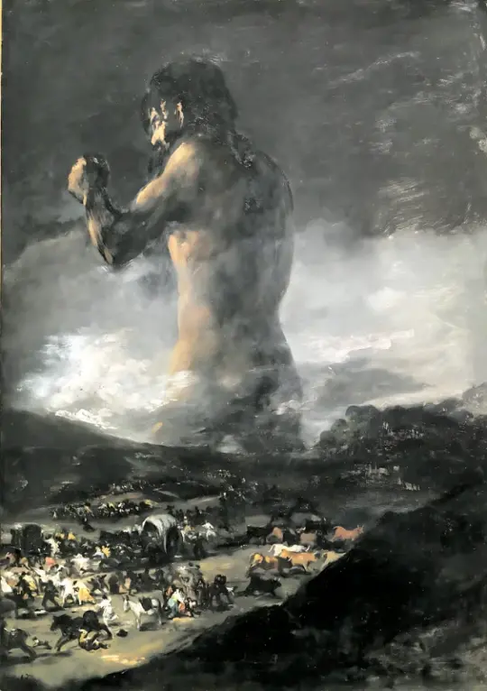 Francisco de Goya | Kolossen - 1818 | Indrammet kunsttryk | Romantik | formida