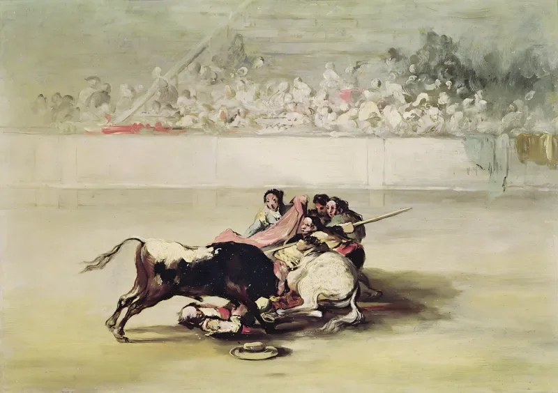 Francisco de Goya | En picadors fald fra sin hest - 1784 | Indrammet kunsttryk | Romantik | formida