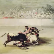 Francisco de Goya | En picadors fald fra sin hest - 1784 | Indrammet kunsttryk | Romantik | formida