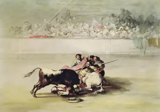 Francisco de Goya | En picadors fald fra sin hest - 1784 | Indrammet kunsttryk | Romantik | formida
