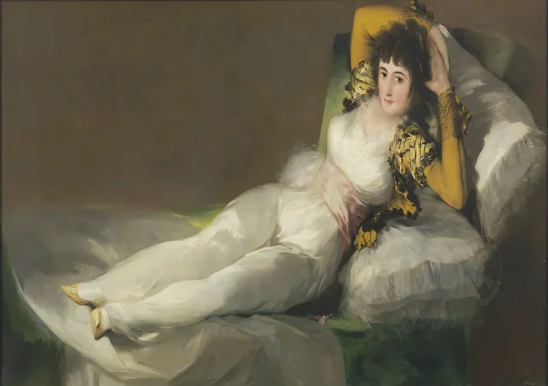 Francisco de Goya | Die bekleidete Maja - 1800 | Gerahmter Kunstdruck | Romantik | formida
