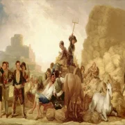 Francisco de Goya | Die Dreschfläche – 1787 | Gerahmter Kunstdruck | Romantik | formida