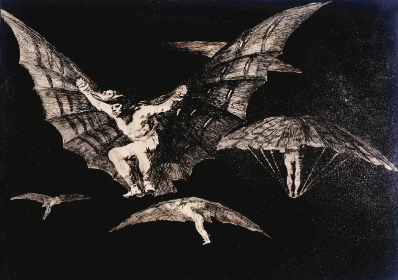 Francisco de Goya | Hvor der er en vilje, er der en vej - 1824 | Indrammet kunsttryk | Romantik | formida