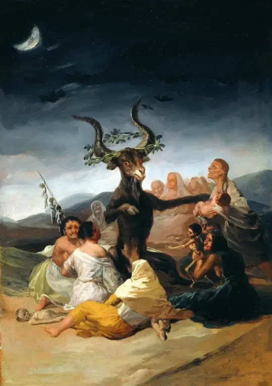 Francisco de Goya | Heksenes sabbat - 1797 | Indrammet kunsttryk | Romantik | formida