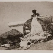 Francisco de Goya | Krigens rædsler. Hvilket mod! - 1746 | Indrammet kunsttryk | Romantik | formida