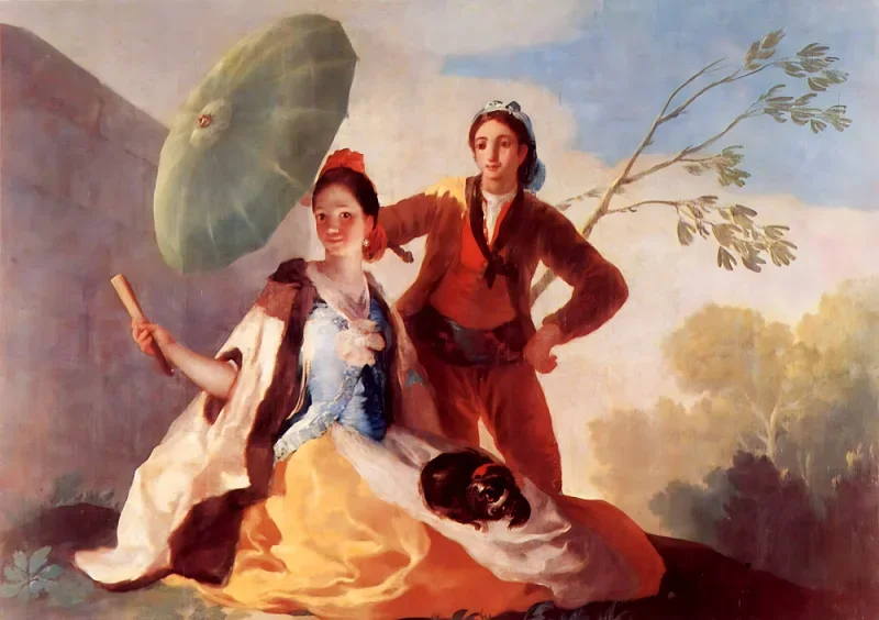 Francisco de Goya | El Pardo und El Escorial - 1777 | Gerahmter Kunstdruck | Romantik | formida