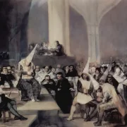 Francisco de Goya | Inquisitionstribunal - 1812 | Gerahmter Kunstdruck | Romantik | formida