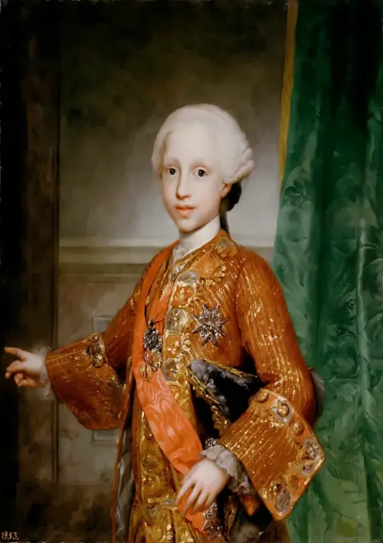 Francisco de Goya | Francisco Javier de Borbon y Sajonia - 1767 | Indrammet kunsttryk | Romantik | formida
