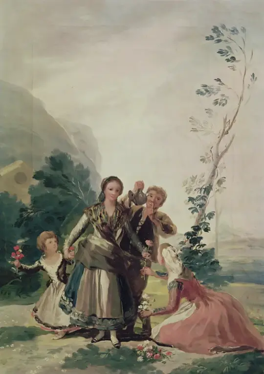 Francisco de Goya | Blomsterhandleren - 1786 | Indrammet kunsttryk | Romantik | formida