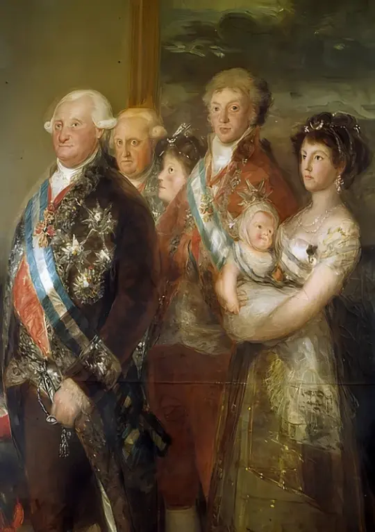 Francisco de Goya | Familien til Karl IV af Spanien - 1800 | Indrammet kunsttryk | Romantik | formida