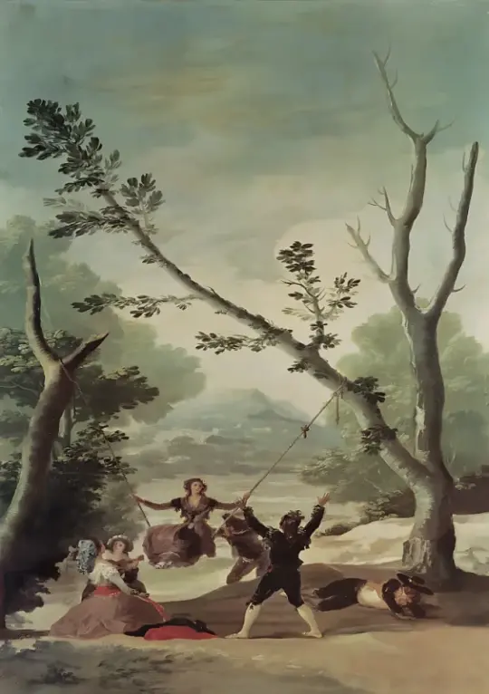 Francisco de Goya | Gyngen - 1787 | Indrammet kunsttryk | Romantik | formida
