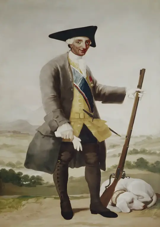 Francisco de Goya | Portræt af Karl III. als Jäger - 1778 | Indrammet kunsttryk | Romantik | formida