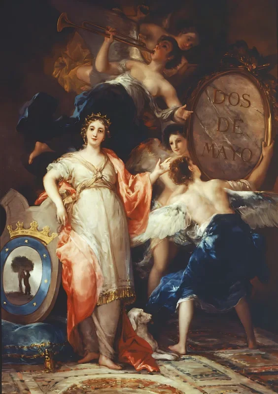Francisco de Goya | Allegori om byen Madrid - 1798 | Indrammet kunsttryk | Romantik | formida