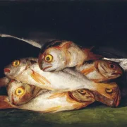 Francisco de Goya | Stilleben med gylden brasen - 1819 | Indrammet kunsttryk | Romantik | formida
