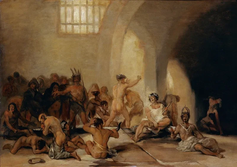 Francisco de Goya | Galehuset - 1794 | Indrammet kunsttryk | Romantik | formida
