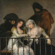 Francisco de Goya | Majas på en balkon – 1810 | Indrammet kunsttryk | Romantik | formida