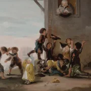 Francisco de Goya | Børn slås om kastanjer - 1786 | Indrammet kunsttryk | Romantik | formida