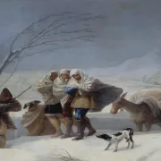 Francisco de Goya | Snestorm eller vinter - 1786 | Indrammet kunsttryk | Romantik | formida
