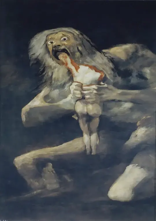 Francisco de Goya | Saturn fortærer sin søn - 1820 | Indrammet kunsttryk | Romantik | formida