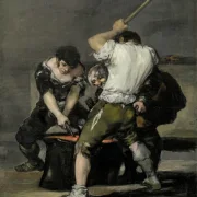 Francisco de Goya | Smedjen - 1820 | Indrammet kunsttryk | Romantik | formida