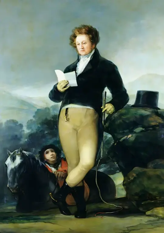 Francisco de Goya | Joaquina Téllez Girón - 1805 | Indrammet kunsttryk | Romantik | formida