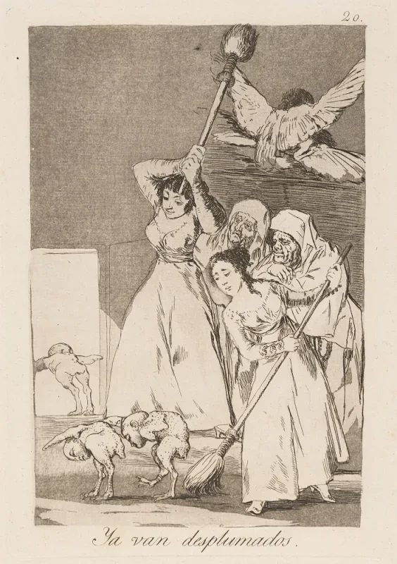 Francisco de Goya | Sie sind bereits gerupft - 1796 | Gerahmter Kunstdruck | Romantik | formida