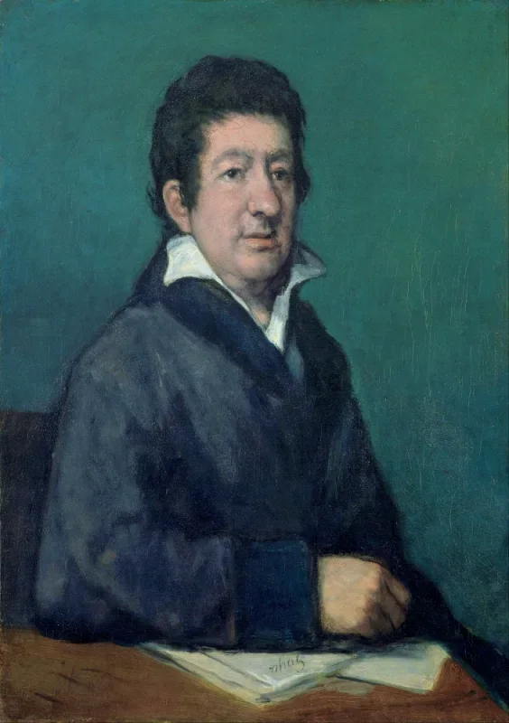 Francisco de Goya | Portræt af digteren Moratín - 1824 | Indrammet kunsttryk | Romantik | formida