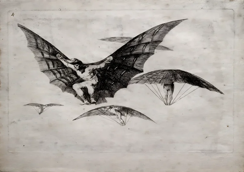 Francisco de Goya | Måde at flyve på - 1815 | Indrammet kunsttryk | Romantik | formida