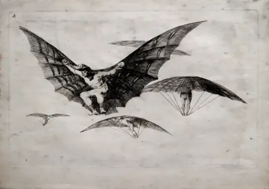 Francisco de Goya | Måde at flyve på - 1815 | Indrammet kunsttryk | Romantik | formida
