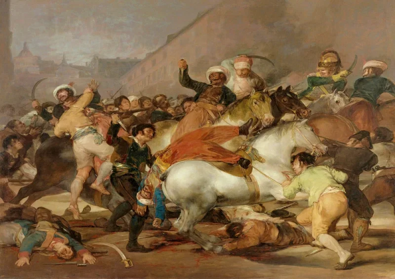 Francisco de Goya | Mamelukkernes angreb - 1814 | Indrammet kunsttryk | Romantik | formida