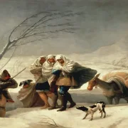 Francisco de Goya | Snestormen - 1786 | Indrammet kunsttryk | Romantik | formida