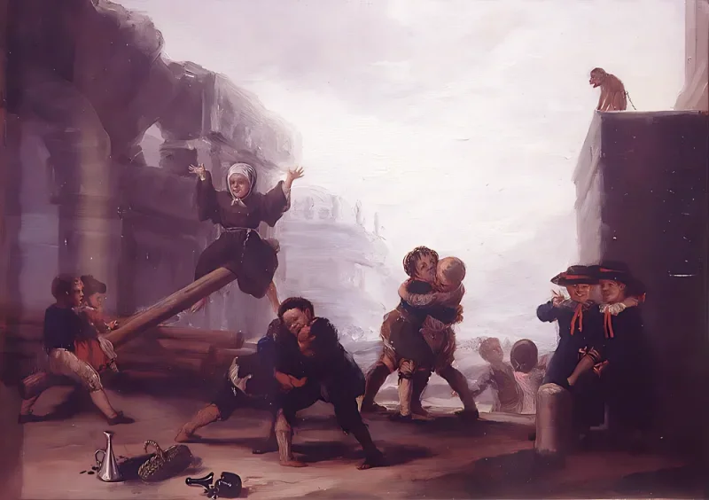 Francisco de Goya | Vippen - 1779 | Indrammet kunsttryk | Romantik | formida