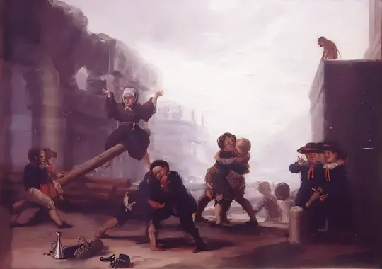 Francisco de Goya | Vippen - 1779 | Indrammet kunsttryk | Romantik | formida