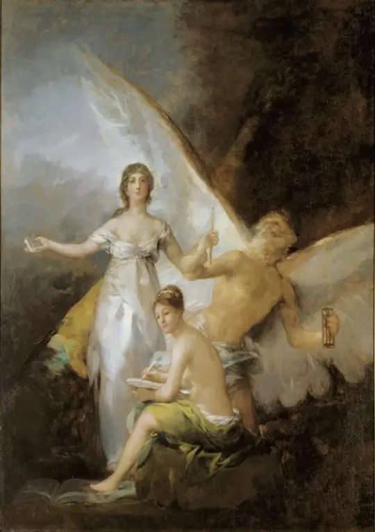 Francisco de Goya | Wahrheit, Zeit und Geschichte – 1800 | Gerahmter Kunstdruck | Romantik | formida