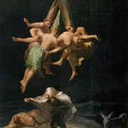 Francisco de Goya | Hekseflugt - 1798 | Indrammet kunsttryk | Romantik | formida