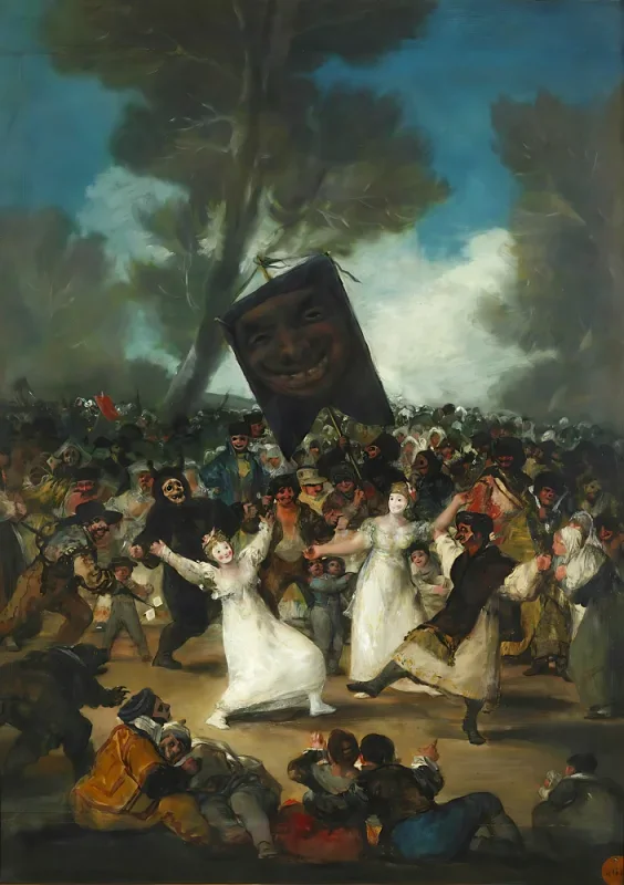 Francisco de Goya | Sardinens begravelse - 1812 | Indrammet kunsttryk | Romantik | formida