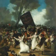 Francisco de Goya | Sardinens begravelse - 1812 | Indrammet kunsttryk | Romantik | formida