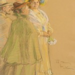 Postmeister Schrøder, Anna Ancher und Henny Brodersen – 1903