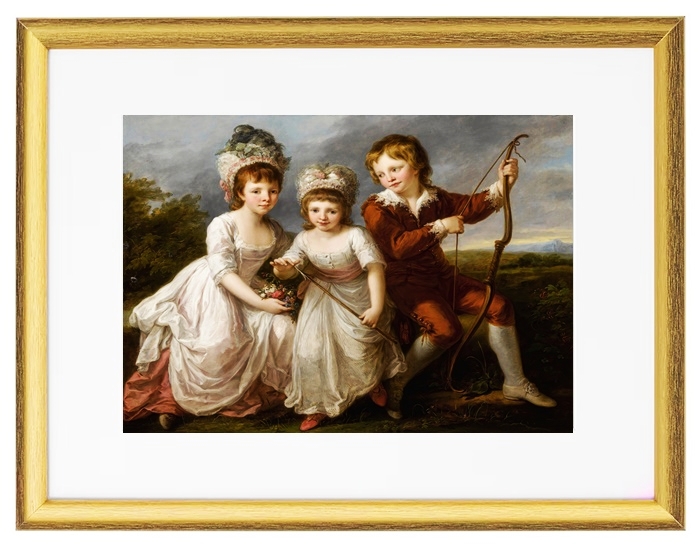 Porträt von drei Kindern - 1768