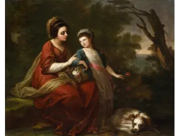Frau Hugh Morgan und ihre Tochter 1771