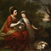 Frau Hugh Morgan und ihre Tochter 1771