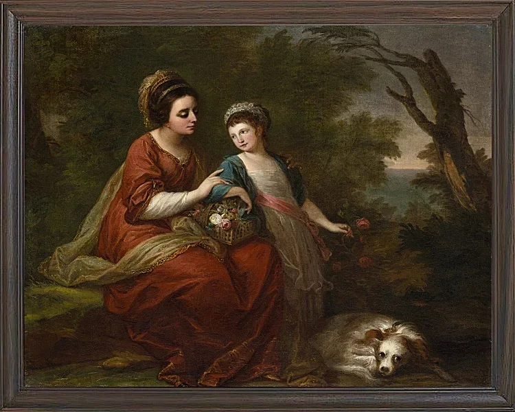 Frau Hugh Morgan und ihre Tochter 1771