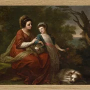Frau Hugh Morgan und ihre Tochter 1771