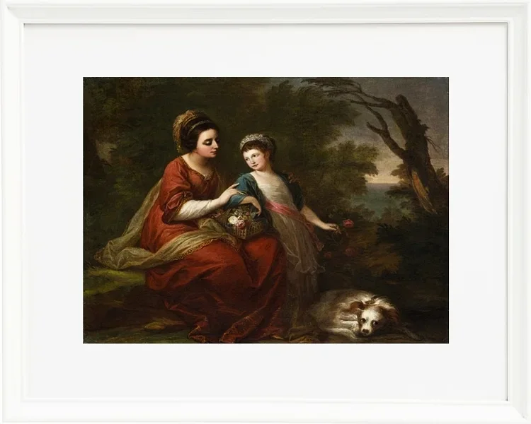 Frau Hugh Morgan und ihre Tochter 1771