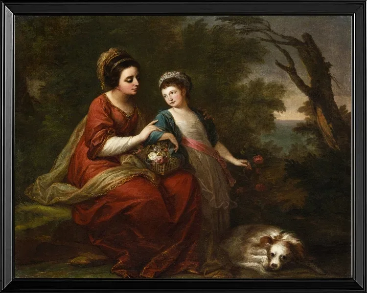 Frau Hugh Morgan und ihre Tochter 1771