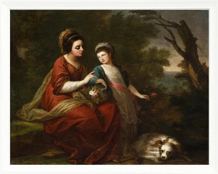 Frau Hugh Morgan und ihre Tochter 1771