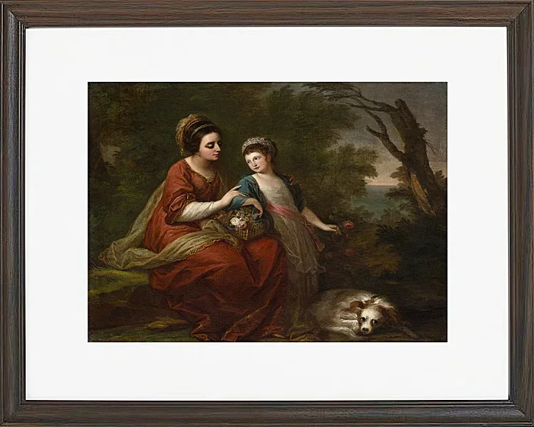 Frau Hugh Morgan und ihre Tochter 1771