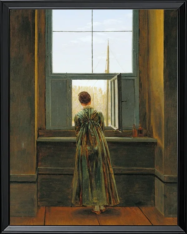 Frau an einem Fenster - 1822